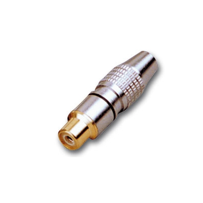 Hilec RCA920/NO Vrouwelijke RCA connector voor pro kabel - Zwart