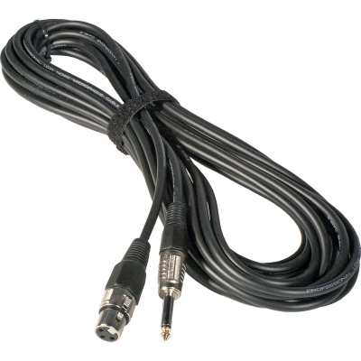 Hilec 7-0060 Assembled cable signal, 3pin XLRf + mono Jack, 5m