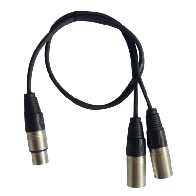 Hilec CL-28/0.6 1x Female XLR / 2x Male XLR cable - 0.6m