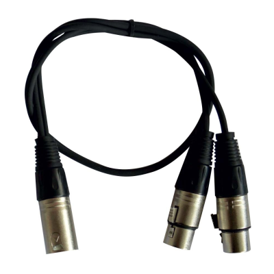 Hilec CL-29/0.6 1x Male XLR / 2x Female XLR cable - 0.6m