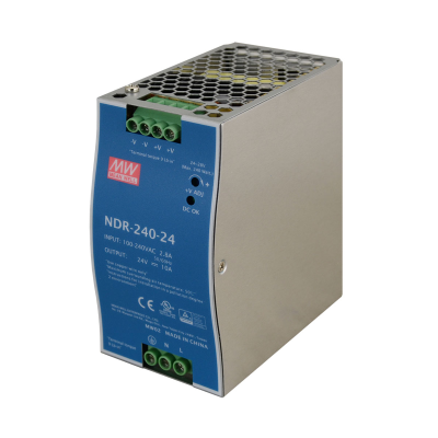 Contest NDR-240-24 MEAN WELL power supply 24V – 10A – 240W stabilized, for DIN rail