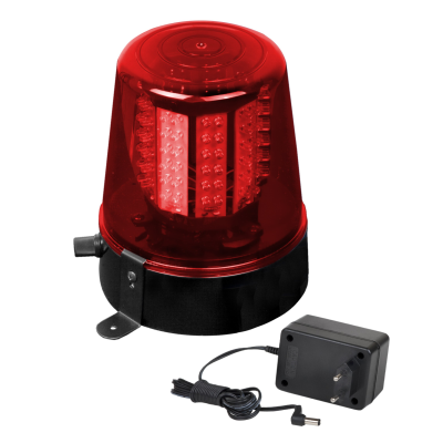 JB Systems LED POLICE LIGHT RED Gyrophare rouge à base de 108 LED extrêmement brillantes