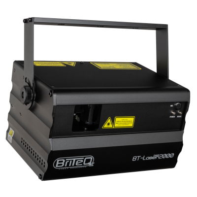 Briteq BT-LASER2000 RGB A superb and powerful 2W Class-IV RGB laser for all your events!  Perfect for clubs, discotheques, rental companies.