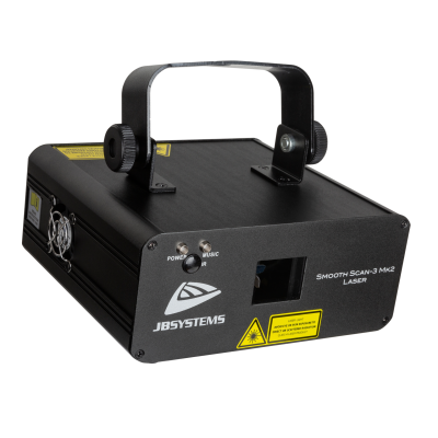 JB Systems SMOOTH SCAN-3 Mk2 LASER Zeer aantrekkelijke tweekleuren laser voor DJ’s, café’s en kleine discotheken ( 50mW groen + 100mW rood )