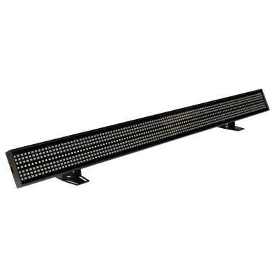 Briteq BTX-LIGHTSTRIKE An extremely powerful and versatile hybrid LED Pixel mapping bar with 112 super bright CW LEDs (16 zones) and 672 RGB LEDs (32 zones).  Art-Net / sACN control: excellent for TV-studios, concert stages, …