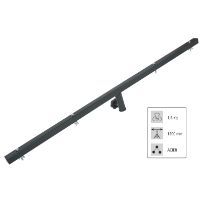 Hilec BRE-120 T-Bar for lighting stand Ø 28mm - length 1.20m