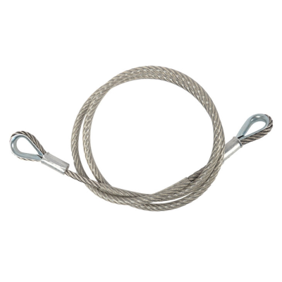 Contestage SC1000 Safety cable Ø10mm L150cm 2 rings MWL 1000Kg - Silver