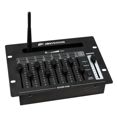 JB Systems EZ-CON 24W Compact yet versatile, user friendly controller with wireless DMX and battery with 24 DMX channels and 10 hours of autonomy <p hidden>akku accu</p>