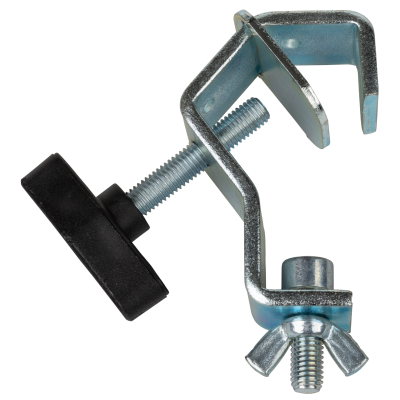 JB Systems CR 30/LI Universal mounting hook made of galvanized steel with protection plate, silver color