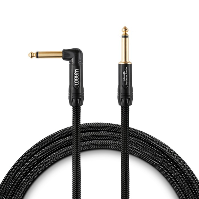 Warm Audio Premier Series - 1 End Rgt-Angle Instrument Cable 18' (5.5 m)