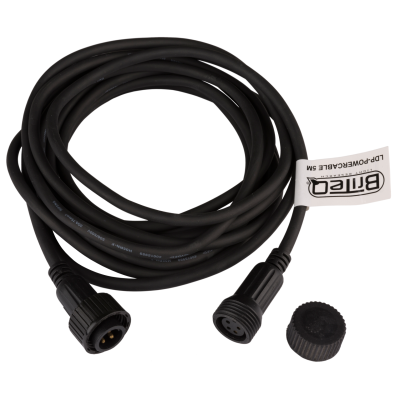 Briteq LDP-Powercable 5M IP-rated power cable for permanent outdoor installation - 5m