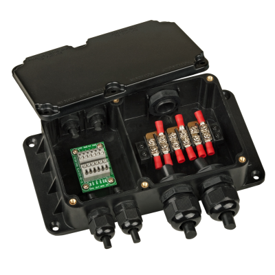 Briteq LDP-JUNCTION IP68 Waterproof connection box for LDP series and other outdoor DMX-projectors.
