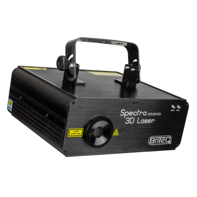 Briteq SPECTRA-3D Laser C'est le laser idéal pour ceux qui ne peuvent pas choisir et veulent tout simplement TOUT, même avec des effets 3D et le contrôle ILDA ! …