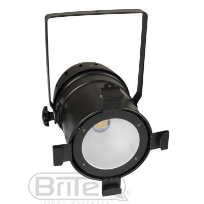Briteq COB PAR56-100WW BLACK Projecteur à réflecteur parabolique en version LED, parfait pour les salles d'exposition, magasins, stands d'exposition, la location d'éclairage...