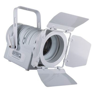 Briteq BT-THEATRE 50WW (WHITE) Stylish LED theater spot with manual 10° ~ 50° zoom. 50watt LED, warm white 3200K with high (CRI >92) for natural colors.