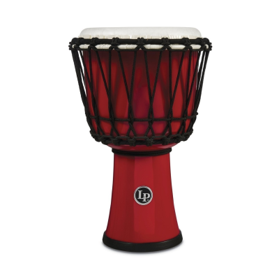 Latin Percussion LP LP1607RD Djembe World 7-inch Rupe Tuned Circle Rood