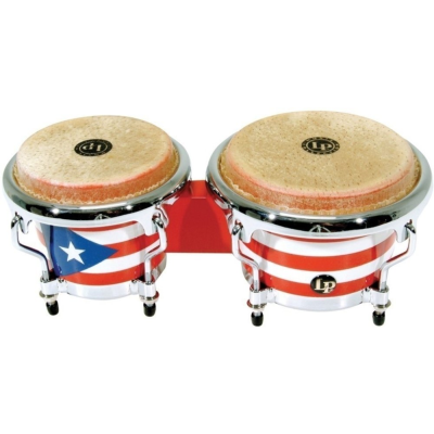 Latin Percussion LP LPM199-PR Bongo Mini tunable Puerto Rica vlag