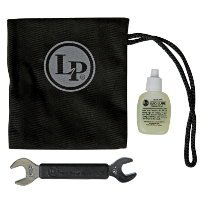 Latin Percussion LP LP227E Tuning lugs & tension rods accessoires Accessory Pouch Pro met LP227A tuning key & LP238 lug lube