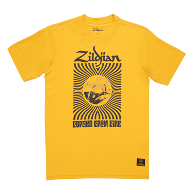 Zildjian 400th Anniversary 60s Rock Tee S yellow T-Shirt