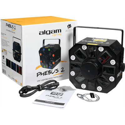Algam Lighting PHEBUS2 LED Laser Projector 8 Multifunction rotating heads
