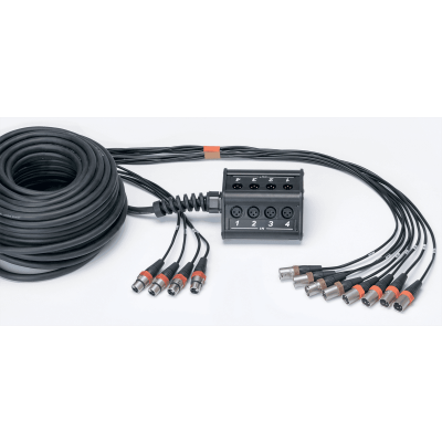 Cordial CYB8-4C Stage housing 8 inputs 4 outputs xlr cable 30m