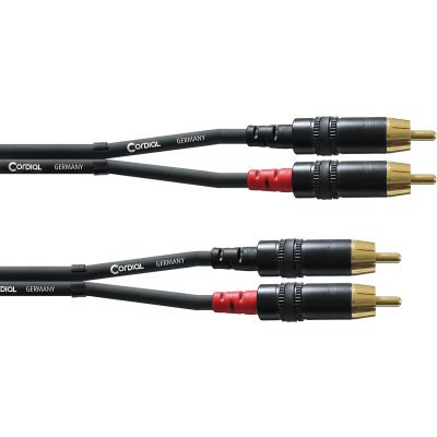 Cordial CFU0.6CC Double RCA audio cable 60 cm