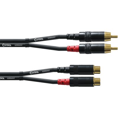 Cordial CFU3CE 2 RCA male audio cable/ 2 female 3 m