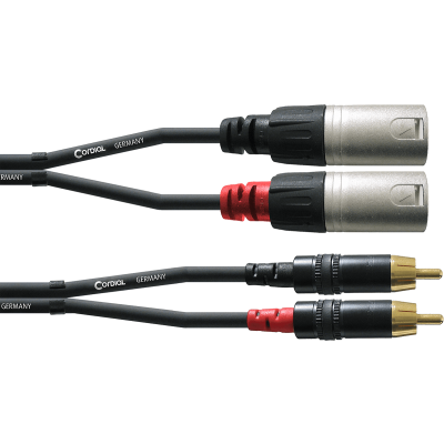 Cordial CFU3MC Double xlr male/rca audio cable 3 m