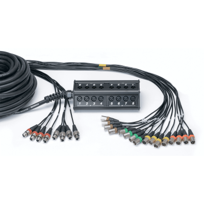 Cordial CYB16-8C Stage housing 16 inputs 8 outputs XLR cable 30 m