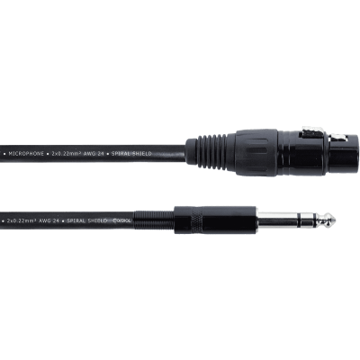 Cordial EM1.5FV Female / stereo jack xlr cable - 1.5 m