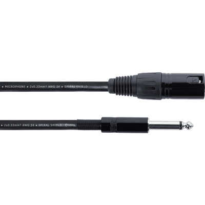 Cordial EM10MP Male XLR / Jack Mono 10 m audio cable