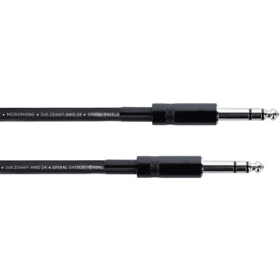 Cordial EM1VV Stereo jack audio cable 1 m