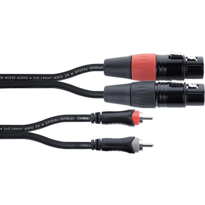Cordial EU1.5FC Double XLR female / RCA audio cable 1.5 m