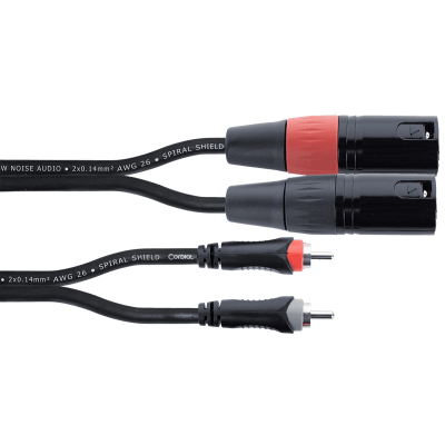 Cordial EU1.5MC Male XLR double / RCA 1.5 m double audio cable