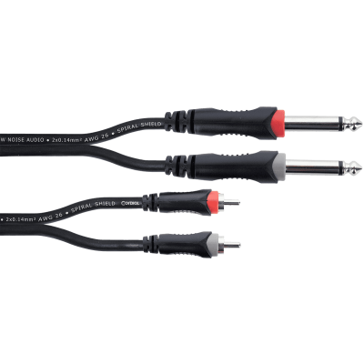 Cordial EU1.5PC Double jack mono audio cable - RCA 1.5 m