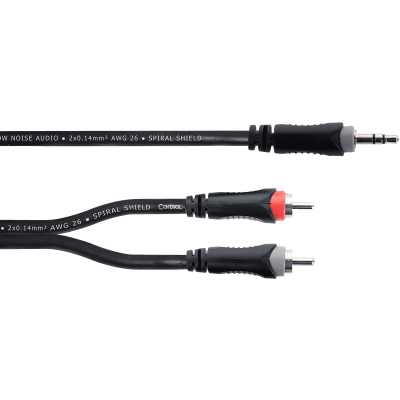 Cordial EY1.5WCC Cable y mini-jack stereo / 2 RCA 1.5 m