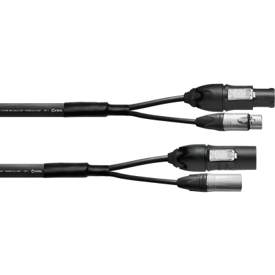 Cordial CPH1.5-DMX1-PWR1-T1 3 pts DMX XLR cable + Powercon True1 - 1.5m