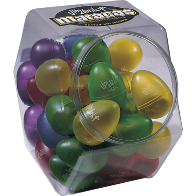 Dunlop 9102 Bocal of 36 shakers in the shape of a multicolored egg