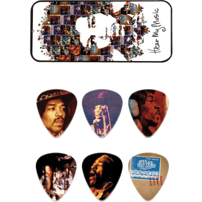 Dunlop JH-PT07M Jimi Hendrix Hear My Music Medium box of 6