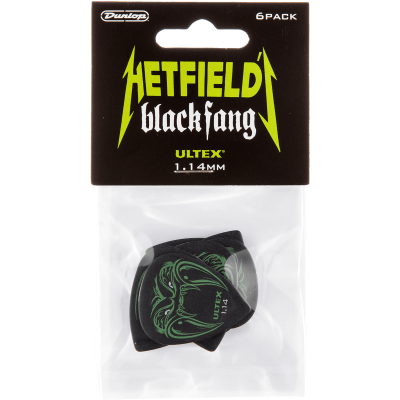 Dunlop PH112P114 Ultex Hetfield's Black Fang 1.14mm Sachet of 6