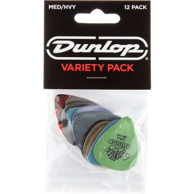 Dunlop PVP102 Variety Pack Medium and Heavy Sachet of 12