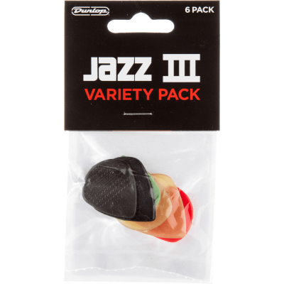 Dunlop PVP103 Variety Pack Jazz, 6 picks