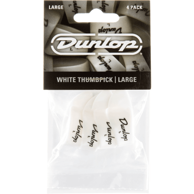 Dunlop 9003P Wide white thumbs sachet of 4
