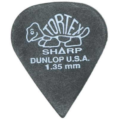 Dunlop 412R135 Tortex Sharp 1.35mm Sachet of 72