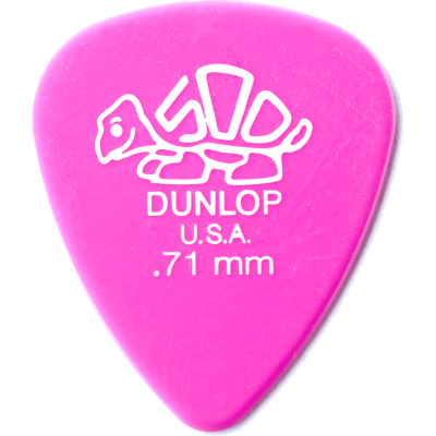 Dunlop 41R71 Delrin 500 0.71mm Sachet of 72