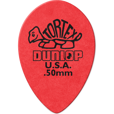 Dunlop 423R050 Médiator Tortex Small Tear Drop 0.50mm Sachet of 36