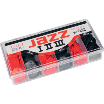 Dunlop 4700 Box of 144 Nylon Jazz I, II & III picks