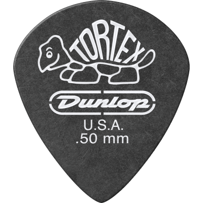 Dunlop 482R50 Tortex Pitch Black Jazz, sachet of 72, 0.50 mm