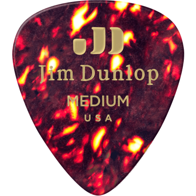 Dunlop 483R05MD Genuine Celluloid Shell Medium Sachet of 72