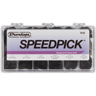 Dunlop 1010 Speedpicks, display of 144, 24 of each